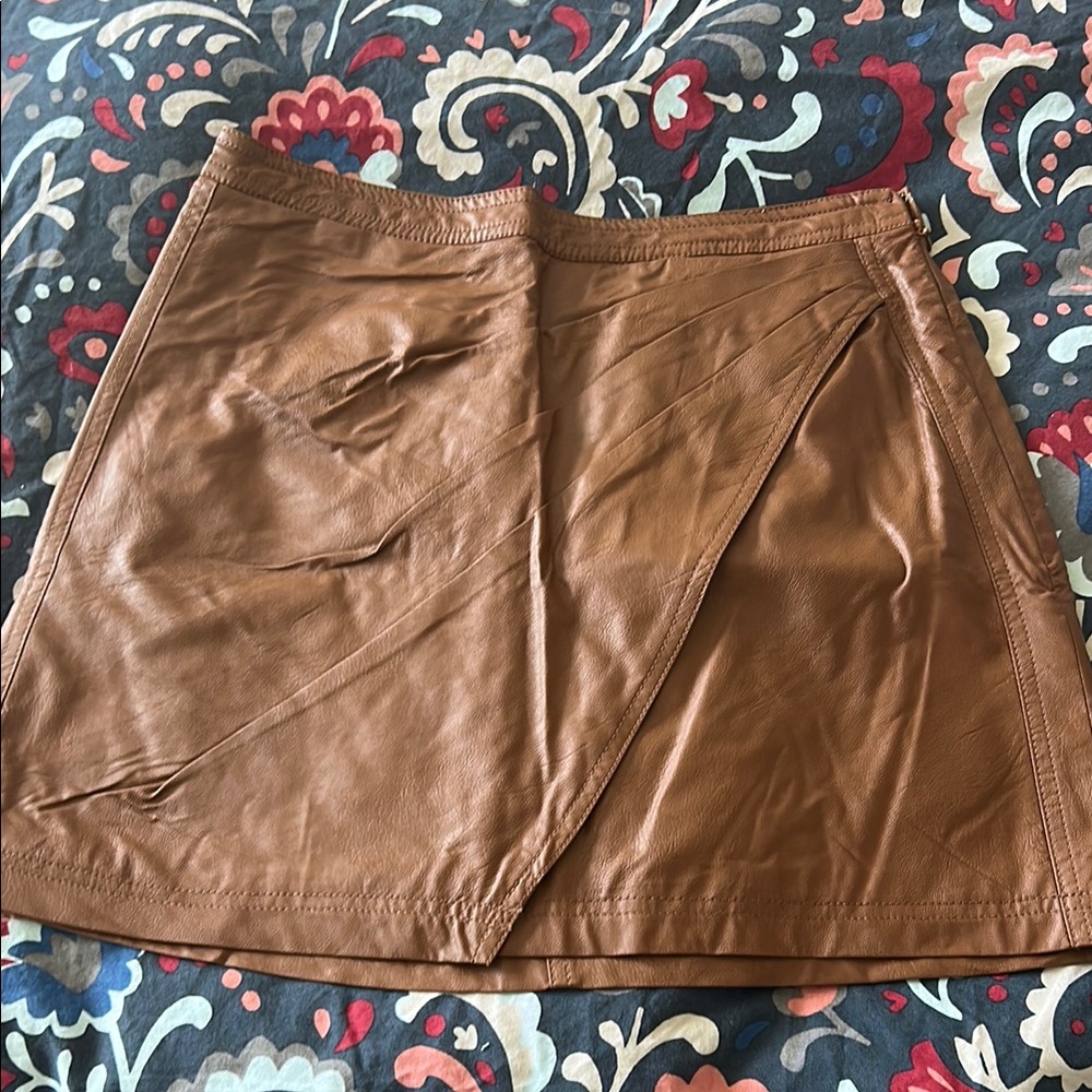 Free people pleather skirt